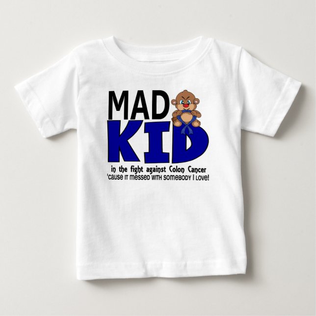 Wütender Kinderdarmkrebs Baby T-shirt (Vorderseite)