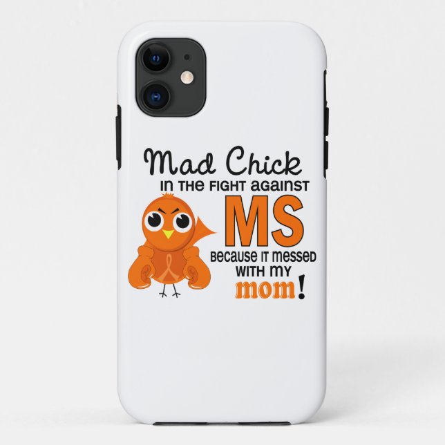 Wütender Mama-mehrfache Sklerose Mitgliedstaat des Case-Mate iPhone Hülle (Rückseite)