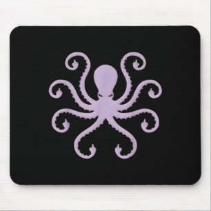 Wütender Oktopus Mittelfinger Novitätsillustration Mousepad