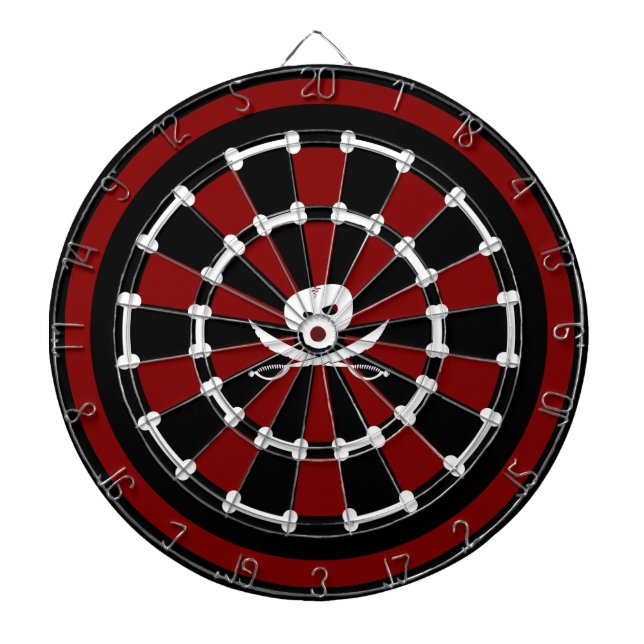 Wütender PiratDartboard Dartscheibe (vorne)