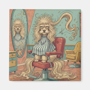 Wütender Pudel  Magnet