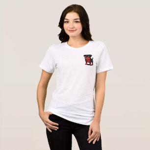 Wütender Rottweiler Cartoon Hund Geschenk für Hund Tri-Blend Shirt