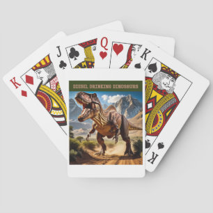 Wütender T. Rex Spielkarten