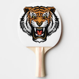 Wütender Tischtennisschläger Tiger Tischtennis Schläger