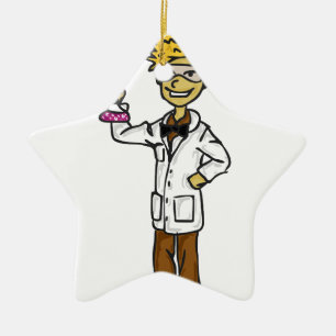 Wütender Wissenschaftler 4 - Jugendlicher Keramik Ornament