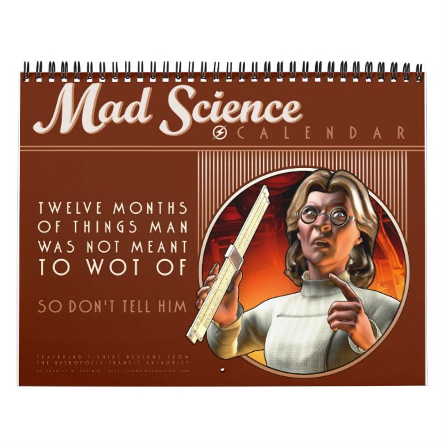 Wütender Wissenschafts-Kalender Kalender (Titelbild)