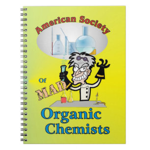 Wütendes Bio Chemiker-Notizbuch Notizblock