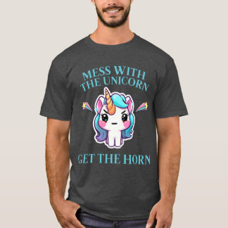 Wütendes Einhorn Durcheinander mit dem Einhorn T-Shirt