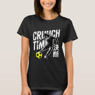 Wütendes Fußballkatzen-Manga-Grafik-T-Shirt für Fr T-Shirt