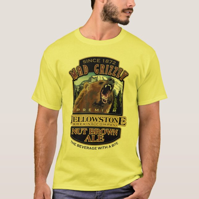 Wütendes Grizzley T-Shirt (Vorderseite)