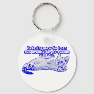 Wütendes Katzen-Meme für Katzenbesitzer und Katzen Schlüsselanhänger