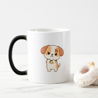 Wütendes Kawaii-Hündchen Süßer Hund Cartoon Verwandlungstasse