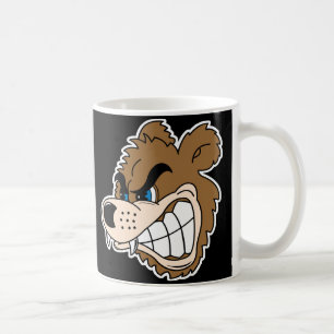 wütendes knurrendes Bärengesicht Kaffeetasse