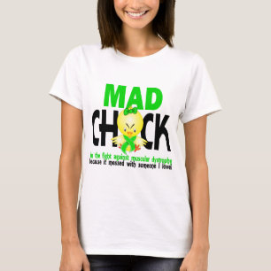 Wütendes Küken in der Kampf-Muskeldystrophie T-Shirt