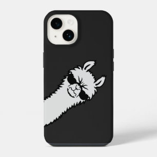 Wütendes Lama Fierces Hineinschauen Ecke Coole Son iPhone 14 Hülle