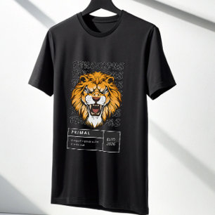 Wütendes Löwe Urinstinkt T-Shirt – Wild