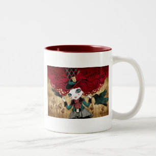 Wütendes Rätsel Zweifarbige Tasse