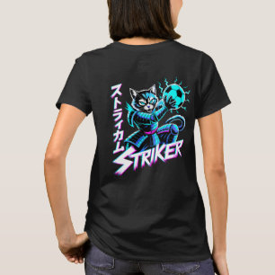 Wütendes Striker-Katze T-Shirt - Anime Fußball Fan