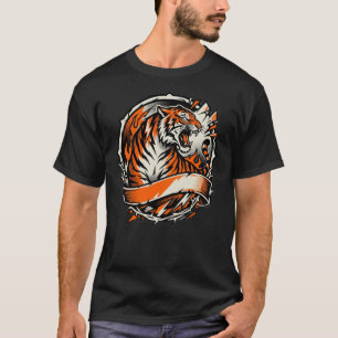 Wütendes Tiger-Shirt – aggressives wildes Tier Str T-Shirt
