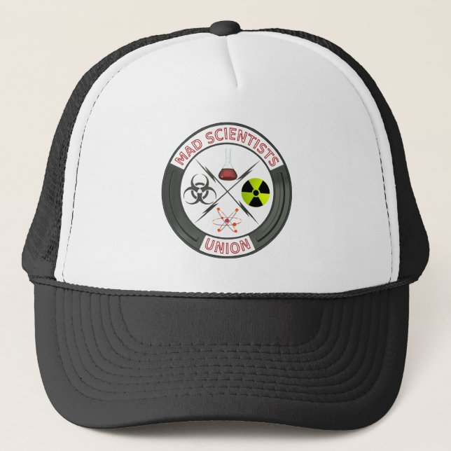 Wütendes Wissenschaftler-Gewerkschafts-Logo Truckerkappe (Vorderseite)