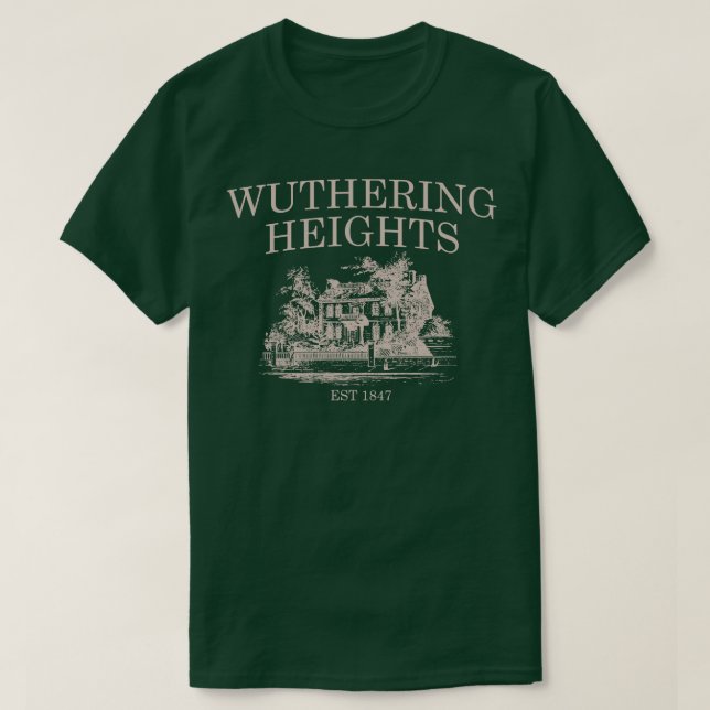 Wuthering Heights Heathcliff Buchhandlung Bronte S T-Shirt (Design vorne)