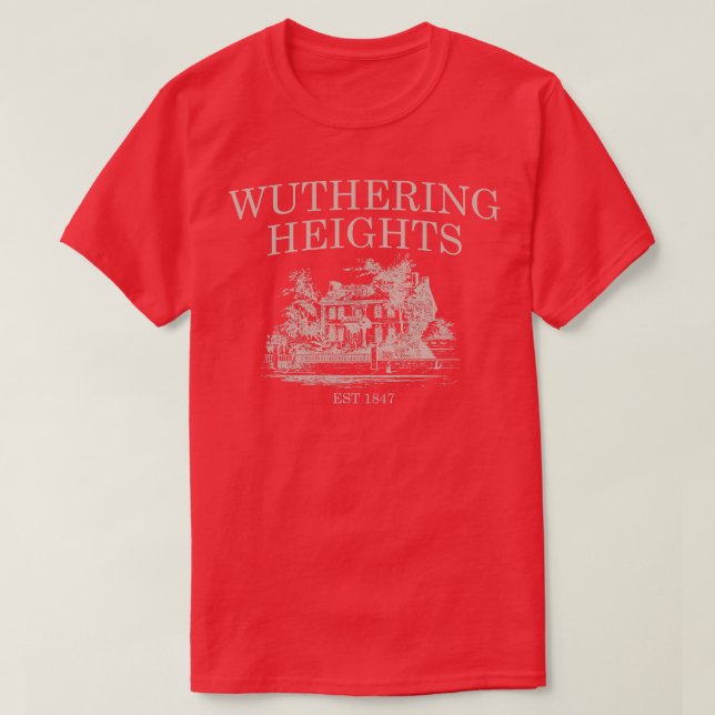 Wuthering Heights Heathcliff Buchhandlung Bronte S T-Shirt (Design vorne)