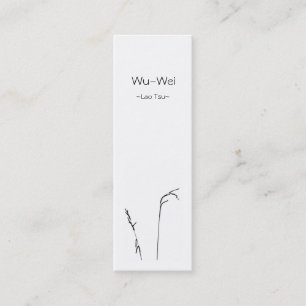 Wuwei-Bookmark Mini Visitenkarte