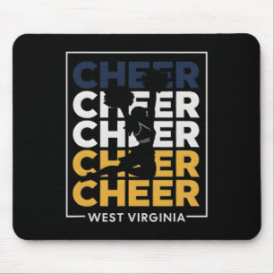 Wv Cheer West Virginia Cheerleader Cheerleading Da Mousepad