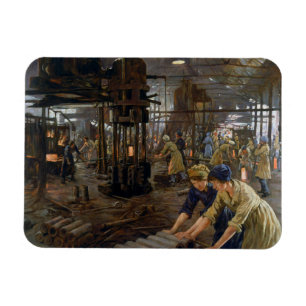 WW1 1918 Frauen bei der Arbeit in einer Munitionsf Magnet