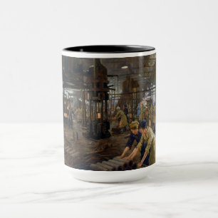 WW1 1918 Frauen bei der Arbeit in einer Munitionsf Tasse