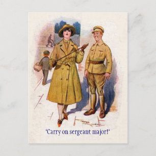WW1 "Machen Sie weiter" Postkarte