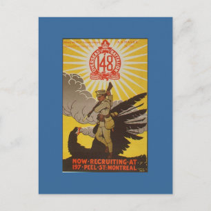 WW1-Sammelkarten 1914 Kanada-Propaganda Postkarte