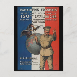 WW1-Sammelkarten 1914 Kanada Propaganda Postkarte