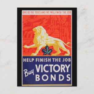 WW1-Sammelkarten 1914 Kanada-Propaganda Postkarte