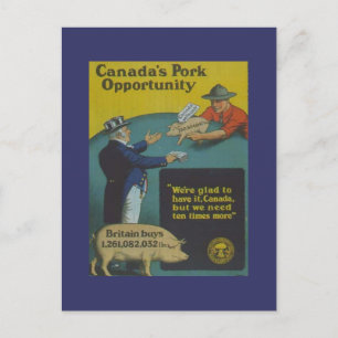 WW1 Sammlerkarte 1914 KANADA PROPAGANDA Postkarte