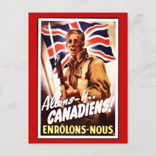 WW1 Sammlerkarte 1914 KANADA PROPAGANDA Postkarte