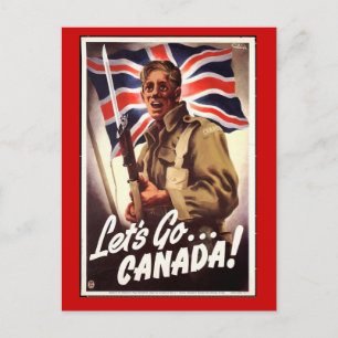 WW1 Sammlerkarte 1914 KANADA PROPAGANDA Postkarte