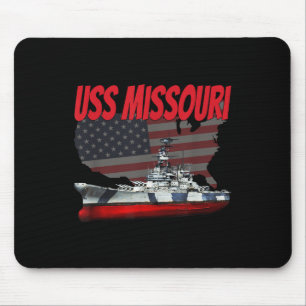 Ww2&Kalter Krieg Veteran Battleship Uss Missou Mousepad