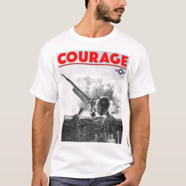 WW2 COURAGE - F6F-3 Hellcat T-Shirt (Vorderseite)