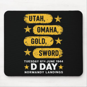 Ww2 D Day Beaches Weltkrieg 2 Army Hero Normandie Mousepad