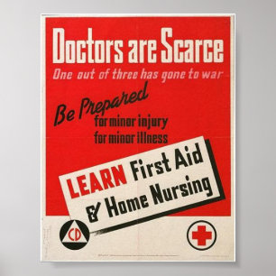 WW2- "Docotors sind knappes" Plakat