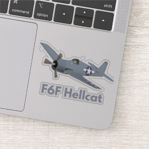 WW2 F6F Hellcat Flugzeug Aufkleber