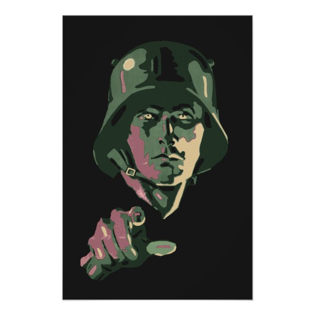 WW2 German Soldier Poster (Vorderseite)