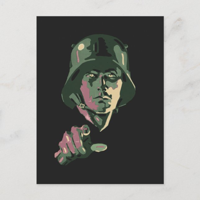 WW2 German Soldier Postkarte (Vorderseite)
