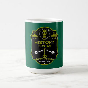 WW2-Graben-Schlachtfeld-Metalldetektorist Kaffeetasse