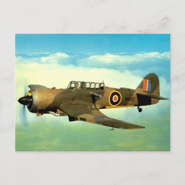 WW2 Historische Luftfahrzeuge Postkarte (Vorderseite)