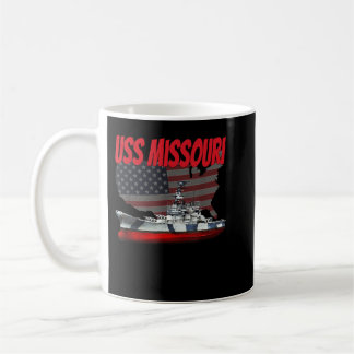 WW2 & Kalter Krieg Veteran Battleship USS Missouri Kaffeetasse