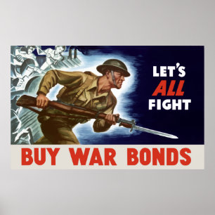 WW2 -- Kaufen Sie Kriegs-Bindungen Poster