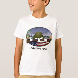 WW2 Kilroy scherzt T - Shirt