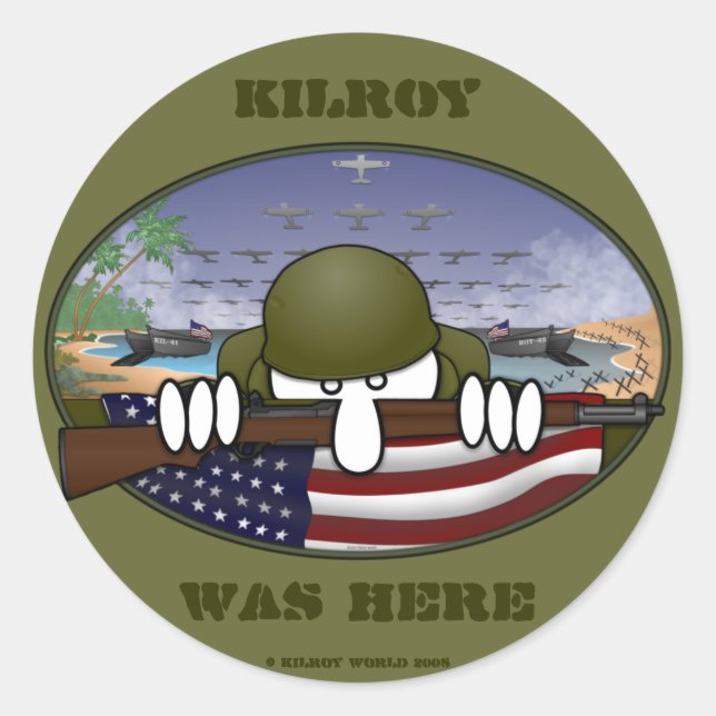 WW2 Kilroy Sticker (Vorderseite)